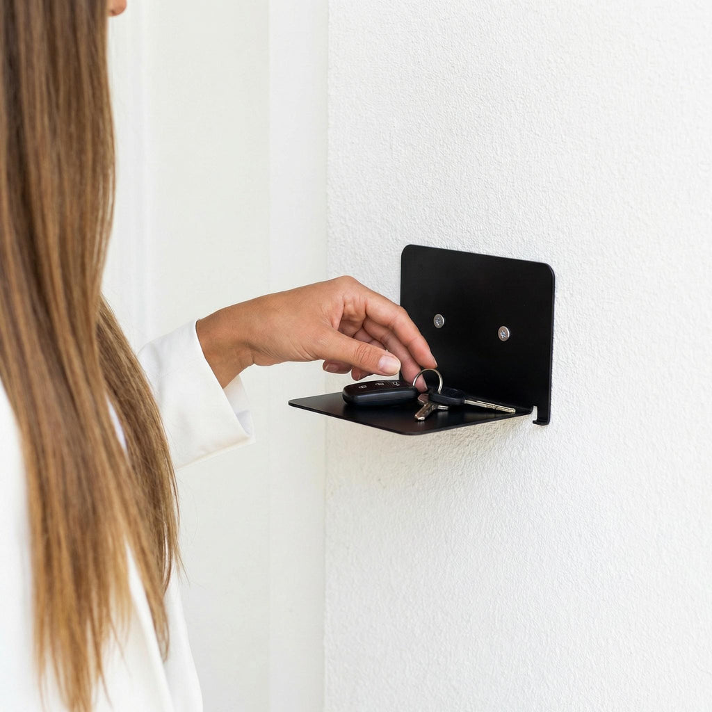 Minimalist Invisible Bookshelf | Modern Metal Wall Shelf