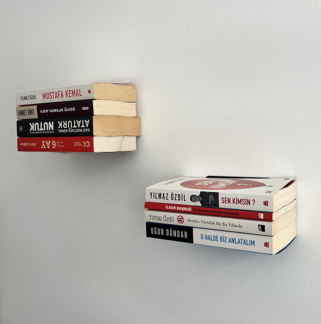 Minimalist Invisible Bookshelf | Modern Metal Wall Shelf