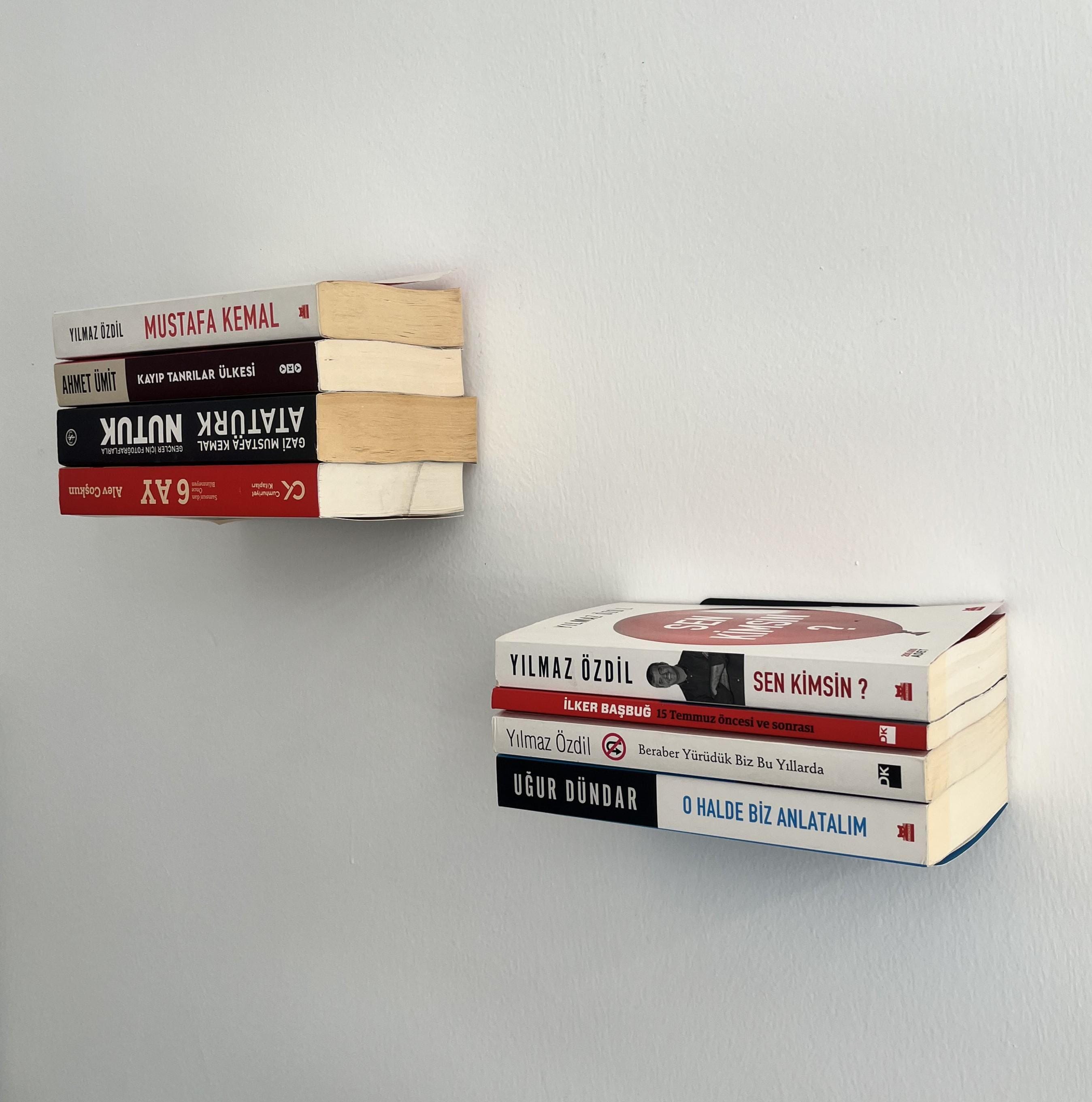 Minimalist Invisible Bookshelf | Modern Metal Wall Shelf