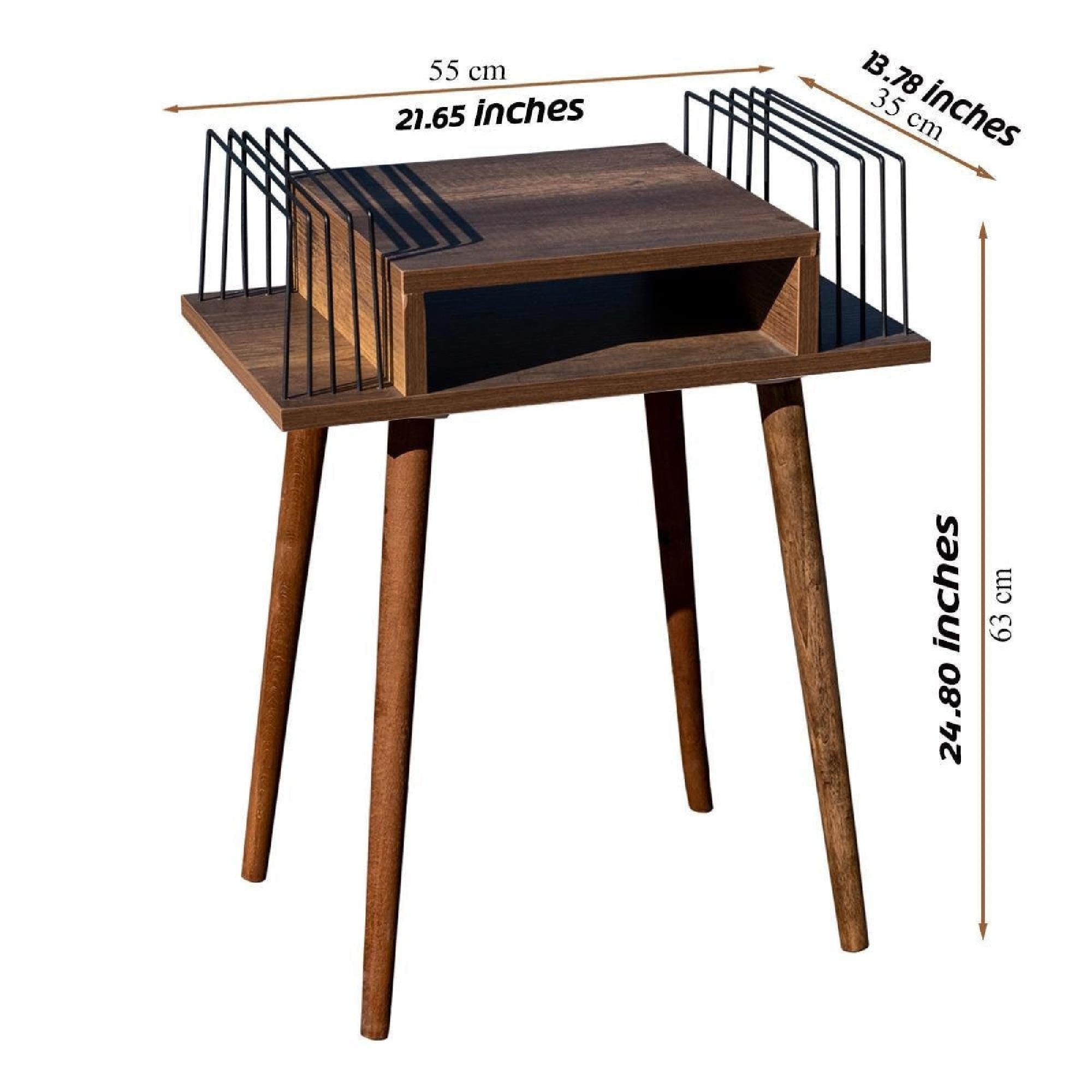 Mid Century Record Player Stand: Baroque Wood Vinyl Holder, lp storage stand